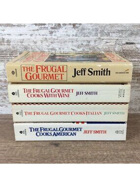 The Frugal Gourmet Cookbook Set By Jeff Smith 4 Vintage Paperback Books Recipes